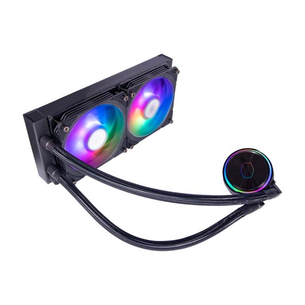 Refroidisseur Master Cooler Mly-D24M-A23PZ-R1 PL240 FLUX, radiateur 240 mm, 120 mm x2, 0-2300 tr / min ± 10%, LED RGB