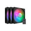 Cooler Master Coler MFX-B2DN-183PA-R1 Dréancière 120 Argb 3 en 1, 3x 120 mm, 650-1800 tr / min, 8 27 DBA