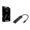 Concepttronic Hubbies12b Hubbies 4-port USB 3.0 Hub, 2 ports USB-C 2 USB-A, cas en aluminium, USB-C