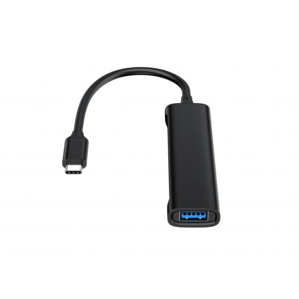 Concepttronic Hubbies12b Hubbies 4-port USB 3.0 Hub, 2 ports USB-C 2 USB-A, cas en aluminium, USB-C