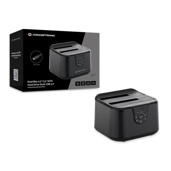 Conceptronic Conceptronic Donn12b Donn12b Dual Bay 2,5 pouces 3,5 pouces SATA DIRE DIRE DOCK USB 3.0