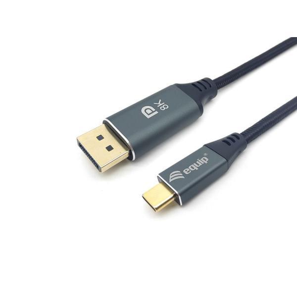 Équipez l'équipement 133426 USB-C à DisplayPort Cable, M M, 1,0m, 4K 60Hz, coquille