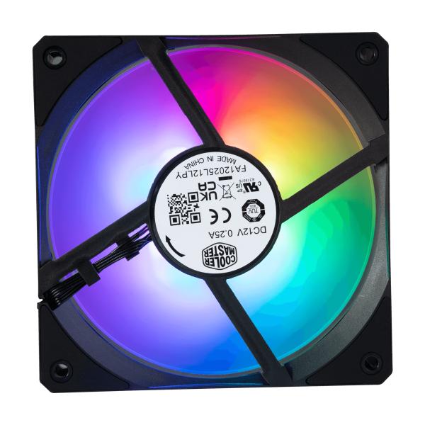 Cooler Master Coler MFZ-M2DN-24NP2-R1 MOBIUS 120P Argb, 120 mm, 2400 tr / min, 30 dB, 75,2 cfm, noir
