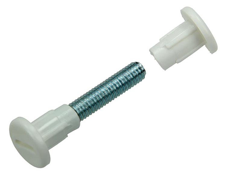 Mack 1015828 - 5 vis de connexion blanches 34–44mm | 10 pièces
