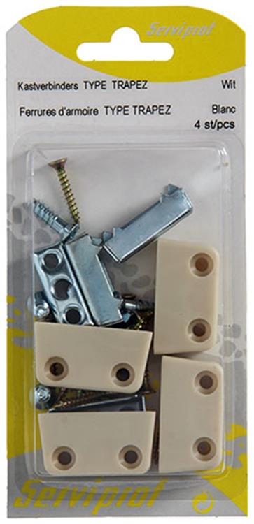Mack 1015832 - Connecteurs 4 panneaux trapèze blanc | 5 pièces