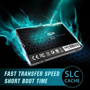 Silicon Power Silicon SP480 GbSS3S55S25 Slim S55 SSD, 480 Go, 2,5, SATA3, 6 Gbit S, SLC, 560 500 MB S, bleu - afbeelding 3