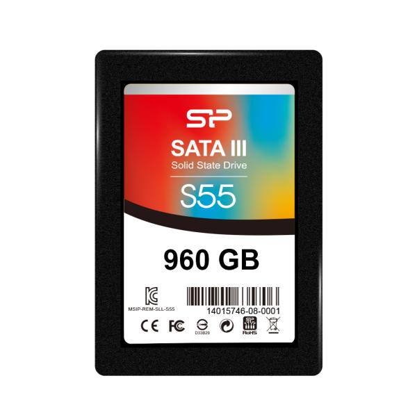 Silicon Power Silicon SP960 GbSS3S55S25 Slim SSD SSD, 960 Go, 2,5, SATA3, 6 Gbit S, SLC, bleu