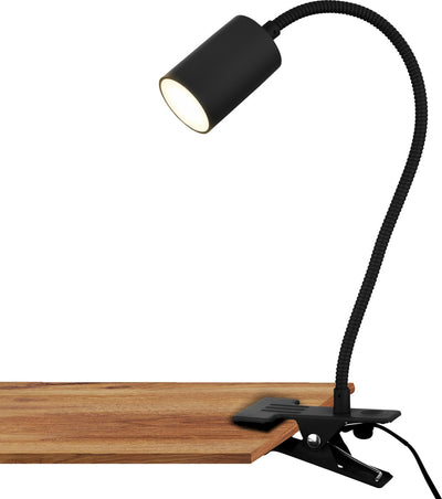 Briloner fleks – lampe de bureau – lampe à pince – inclinable à pince – spot à pince avec lumière blanc chaud – 3,5w – noir – 40x10x6cm