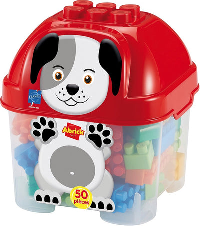 Abrick Building Blocks Dog dans Box Box, 50dlg.