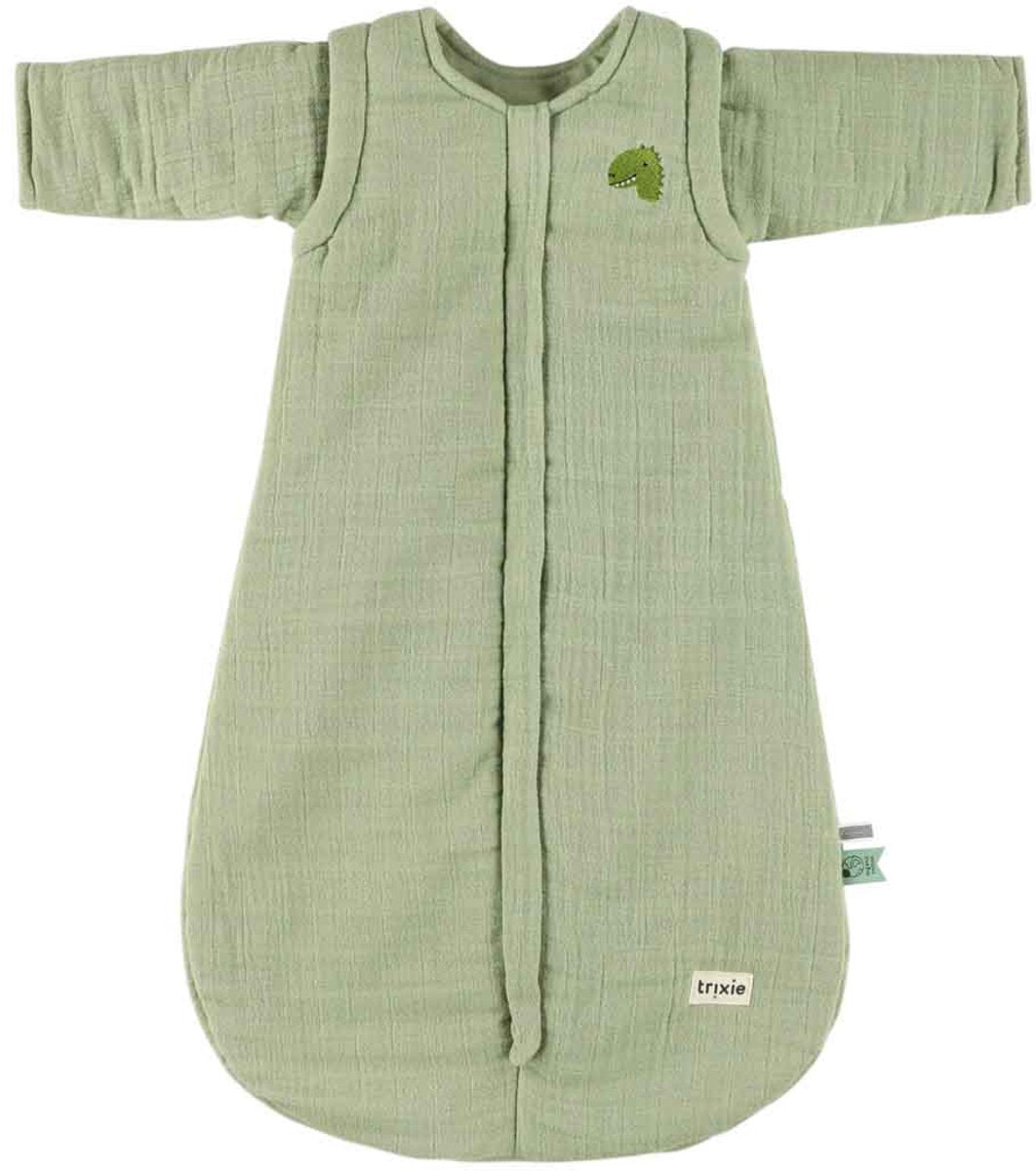 Trixie gigoteuse bébé vert 70cm bliss sage mr. Dino - siège auto adapté.