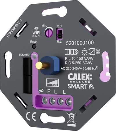Gradateur LED intelligent Calex - WiFi - intégré - 5-250w - pointe d'attaque - universel