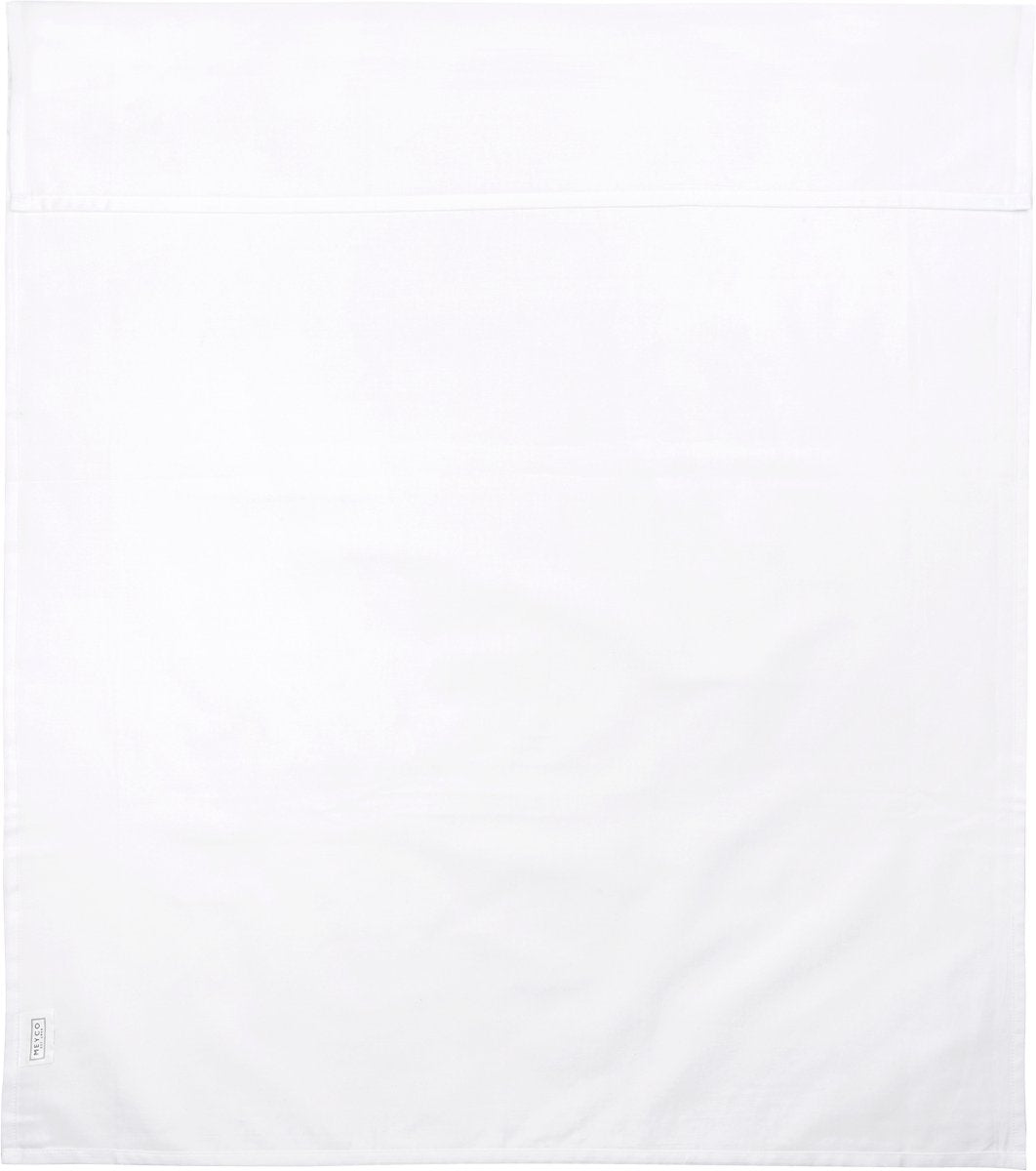 Drap de berceau Meyco baby uni - blanc - 100x150cm - 0,3 tog