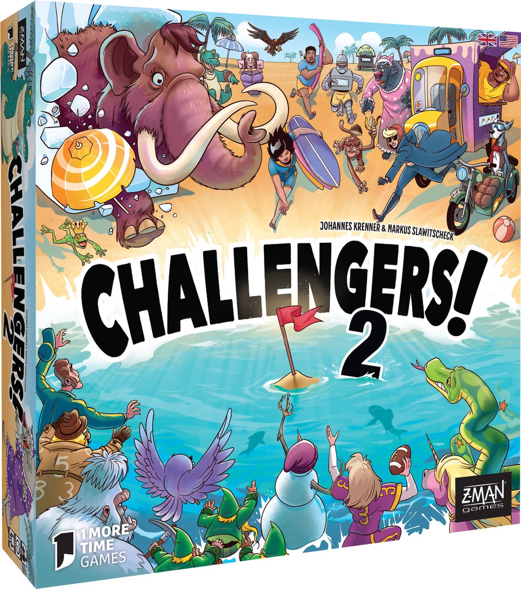 Challengers des jeux Z-man ! coupe de plage - jeu de cartes