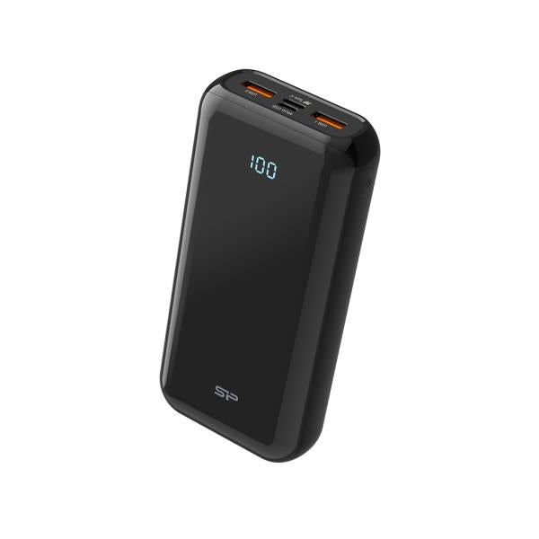 Silicon Power Silicon SP20KMAPBKQS280K QS28 Powerbank, 20000 MAH, Lithium Polymer, 2x USB Type-A, noir