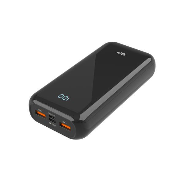 Silicon Power Silicon SP20KMAPBKQS280K QS28 Powerbank, 20000 MAH, Lithium Polymer, 2x USB Type-A, noir