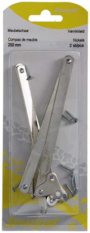 Mack 1013344 - 2 ciseaux pour meubles nickelés 250 mm | 5 pièces
