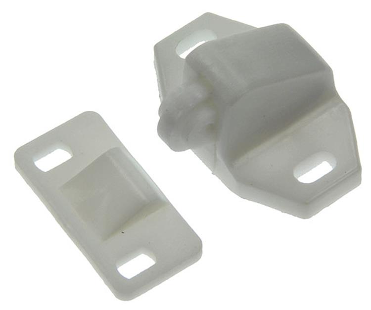 Mack 1015811 - 2 verrous à rouleau en plastique blanc | 10 pièces