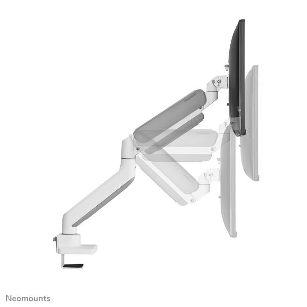 Neomounts Neomounts DS70-450Wh1 support de bureau à mouvement complet, 17 42 pouces, grommet à pinces topfix