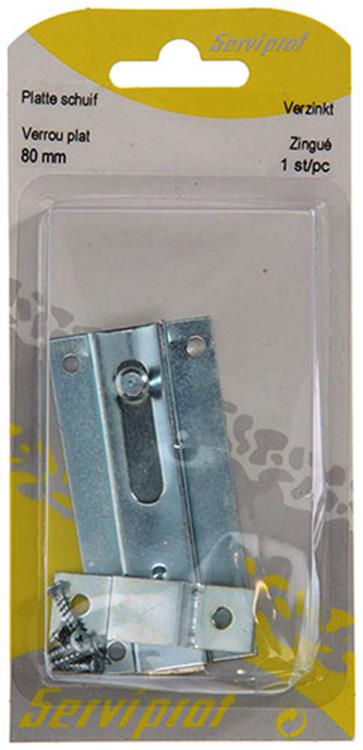 Mack 1013277 - 1 glissière plate galvanisée a 80 - b 25 mm | 5 pièces