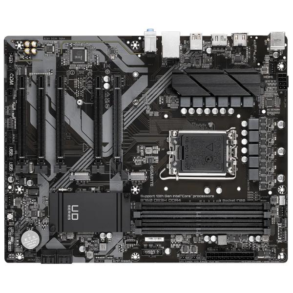 Gigabyte B760 DS3H, Intel LGA1700, B760, DIMM DDR5, USB-C 20 Go S, 2 * PCIe 4.0 x4 M.2