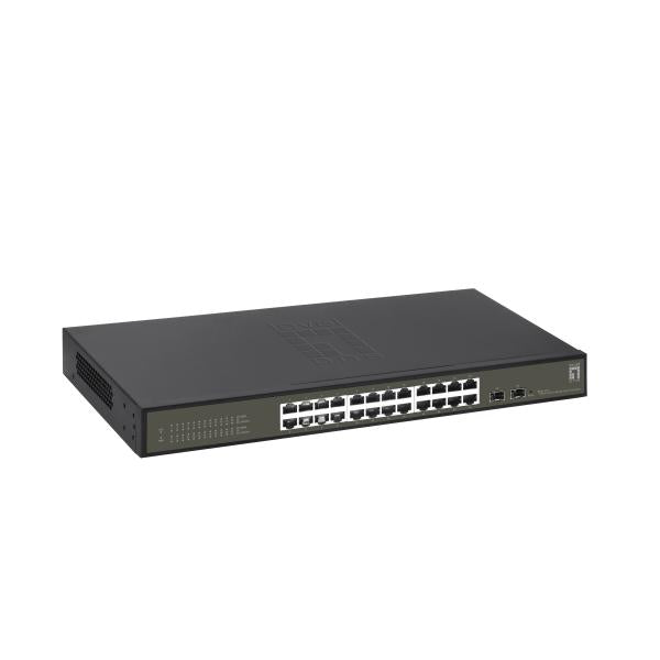Niveaux LIVELOIE GES-2126 HILBERT 26-PORT GIGABIT LITE GÉNÉE L2 Switch, 24x RJ45, 2X SFP, 1000 Mbps