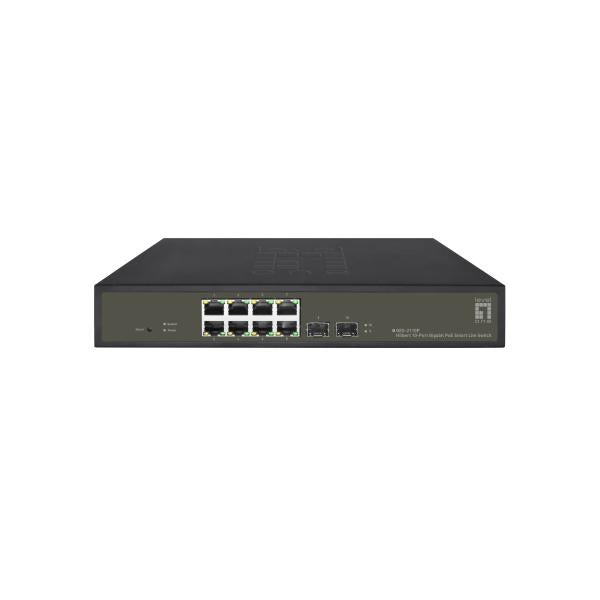 Niveau de niveau LIVEALONE GES-2110P Hilbert 10 ports Gigabit Poe Lite Géré L2 Switch, 8x Poe Sorties, 2x SFP