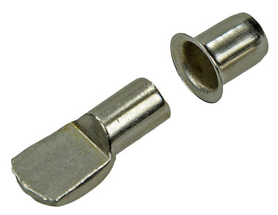 Mack 1013317 - 12 supports d'étagère ø 7mm manchons ø 7,5 mm nickelés | 5 pièces