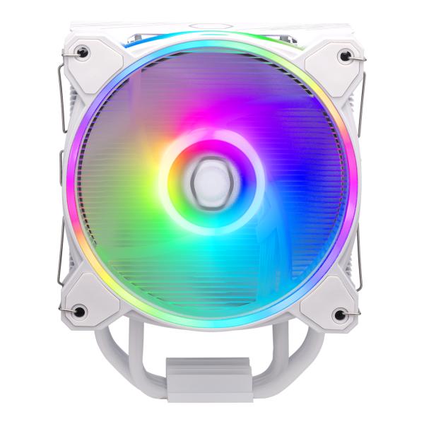 Refroidisseur maître refroidisseur RR-S4WW-20PA-R1 Hyper 212 Halo blanc, 4 broches, argb, 120 mm, 650-2050 tr / min, 27 dba (max)