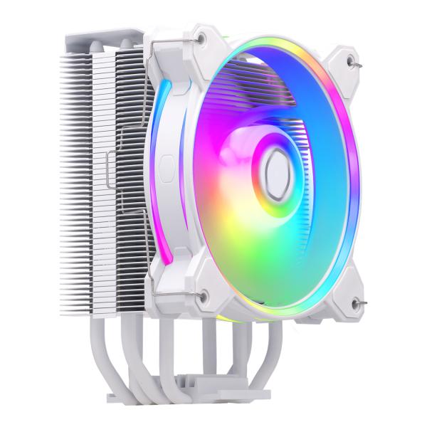 Refroidisseur maître refroidisseur RR-S4WW-20PA-R1 Hyper 212 Halo blanc, 4 broches, argb, 120 mm, 650-2050 tr / min, 27 dba (max)