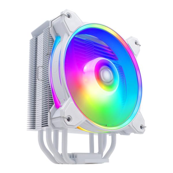 Refroidisseur maître refroidisseur RR-S4WW-20PA-R1 Hyper 212 Halo blanc, 4 broches, argb, 120 mm, 650-2050 tr / min, 27 dba (max)