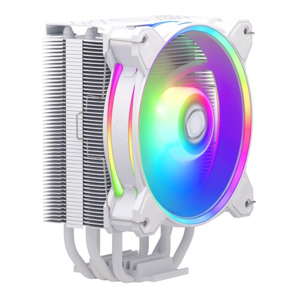 Refroidisseur maître refroidisseur RR-S4WW-20PA-R1 Hyper 212 Halo blanc, 4 broches, argb, 120 mm, 650-2050 tr / min, 27 dba (max)