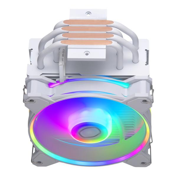 Refroidisseur maître refroidisseur RR-S4WW-20PA-R1 Hyper 212 Halo blanc, 4 broches, argb, 120 mm, 650-2050 tr / min, 27 dba (max)