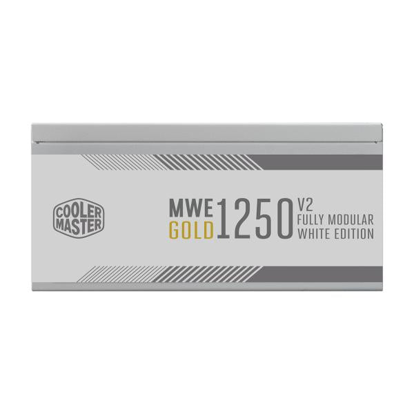 Refroidisseur maître refroidisseur MPE-C501-AFCAG-3GEU MWE GOLD 1250 V2 BLANC, ATX3.0, 1250W, 90%, 140 mm, 3x PCIe 6 + 2