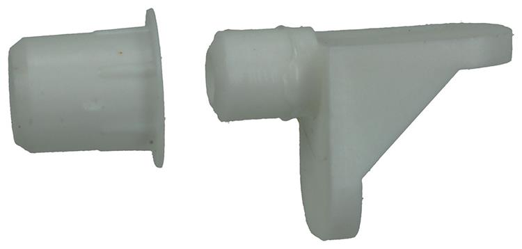 Mack 1017029 - 10 supports d'étagère avec manchon blanc | 5 pièces
