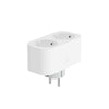 WOX WOX R6153 Smart Double Plug avec compteur d'énergie et terre de mise à la terre