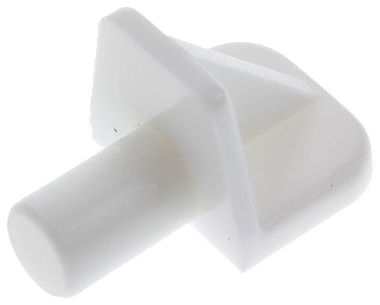 Mack 1015837 - 20 équerres d'étagère plastique blanc ø 5 mm | 10 pièces