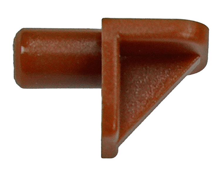 Mack 1015840 - 20 équerres d'étagère plastique marron ø 5 mm | 5 pièces