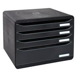 Commode exacompta big box plus plastique noir