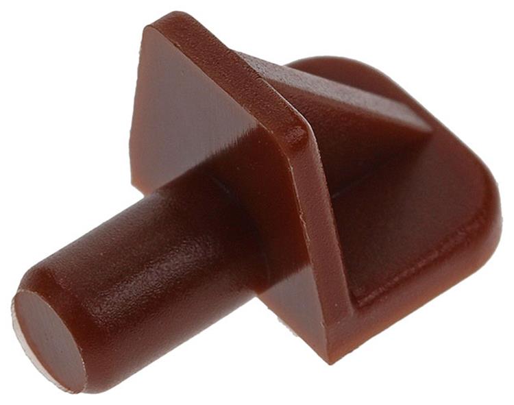 Mack 1015840 - 20 équerres d'étagère plastique marron ø 5 mm | 5 pièces