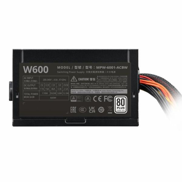 Refroidisseur Master Coler MPW-6001-ACBW-BE1 NEX WHITE W600 230V, ATX, 600W, 120 mm, noir