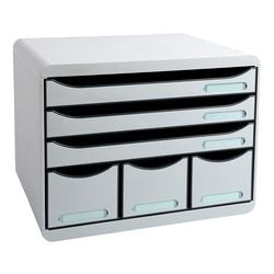 Commode exacompta store-box maxi gris clair