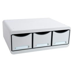 Commode exacompta toolbox maxi plastique gris clair