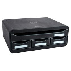 Armoire à tiroirs exacompta boîte à outils mini plastique noir