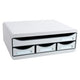 Commode exacompta toolbox mini plastique gris clair