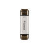 Transcende Transcende TS1TET310S ESD310S SSD externe, 1 To, USB 10 Gbps, type C A, argent