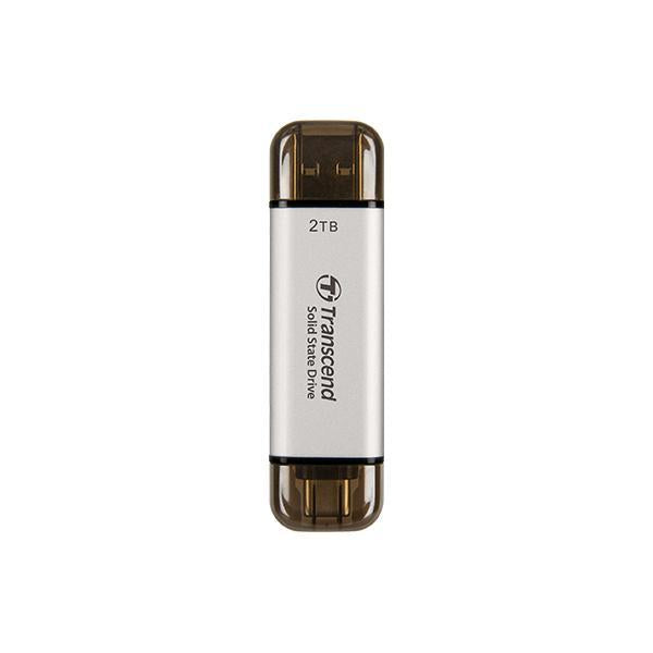 Transcende Transcende TS1TET310S ESD310S SSD externe, 1 To, USB 10 Gbps, type C A, argent