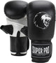 Super pro combat gear victor punching bag gants noir blanc grand