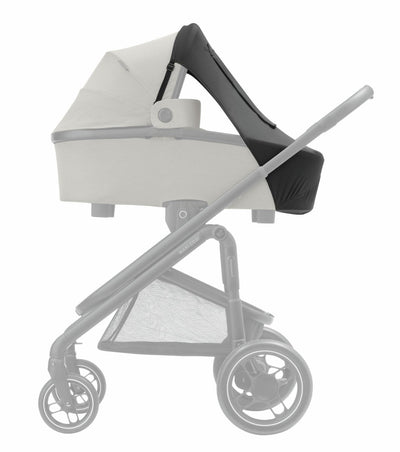 Pare-soleil Maxi-cosi, compatible avec nacelles, poussettes et sièges auto, protection UPF 50+, avec fenêtre cache-cache, protège bébé du soleil, usages multiples, noir