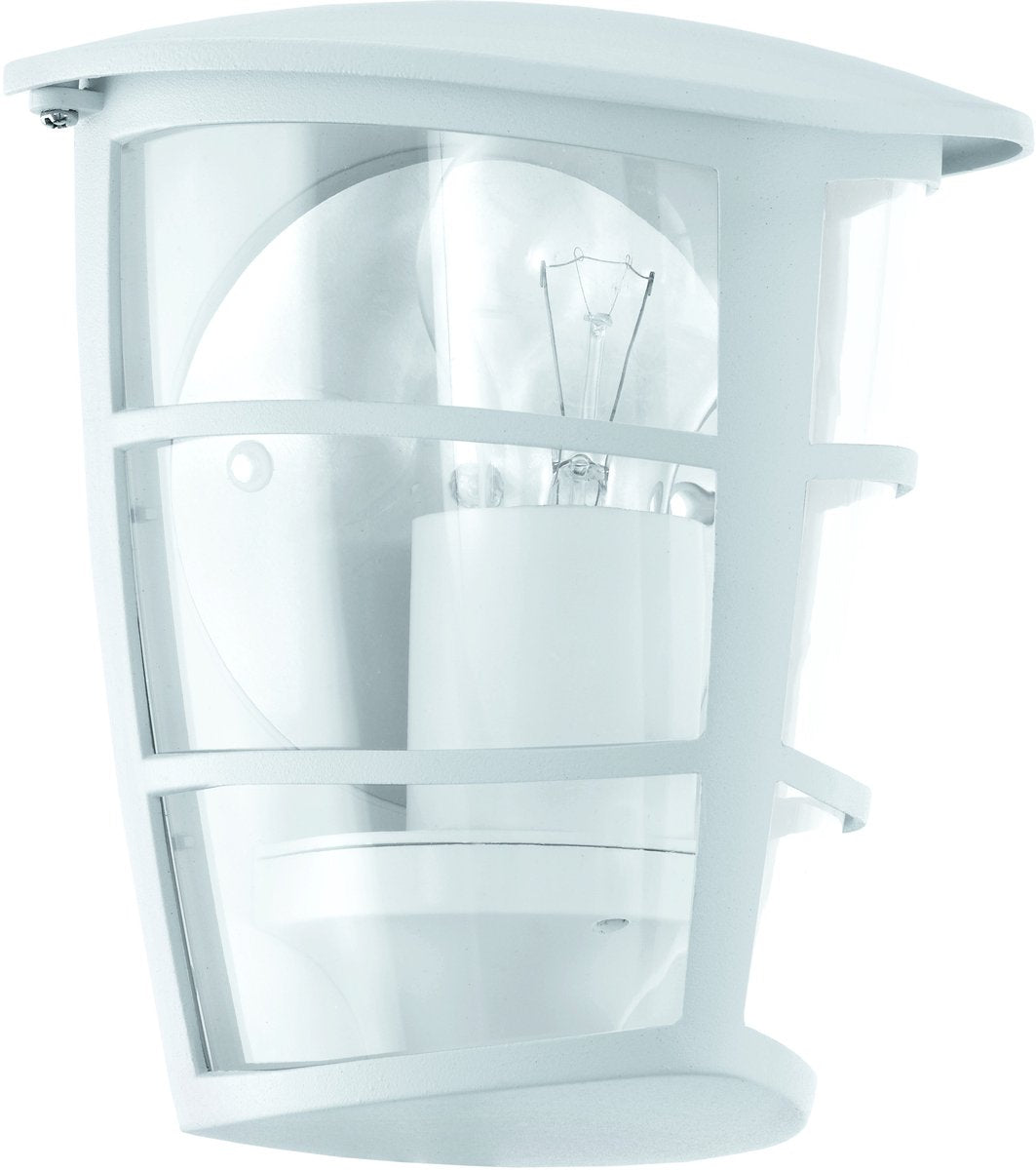Eglo aloria - éclairage extérieur - applique - 1 lumière - blanc - clair