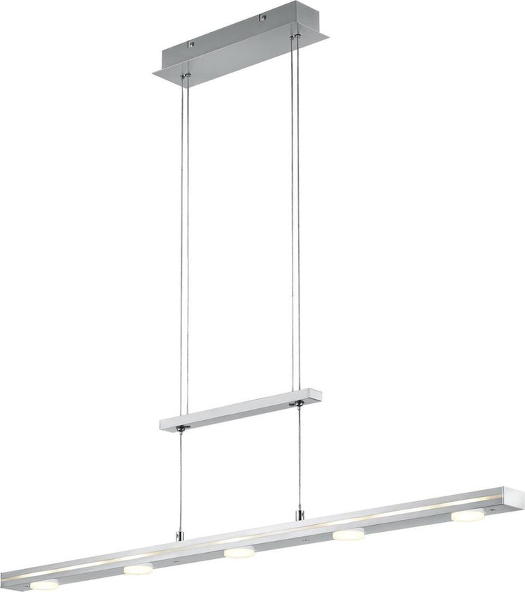 Trio lacal - lampe suspendue - nickel mat - incl. 7x CMS 4w